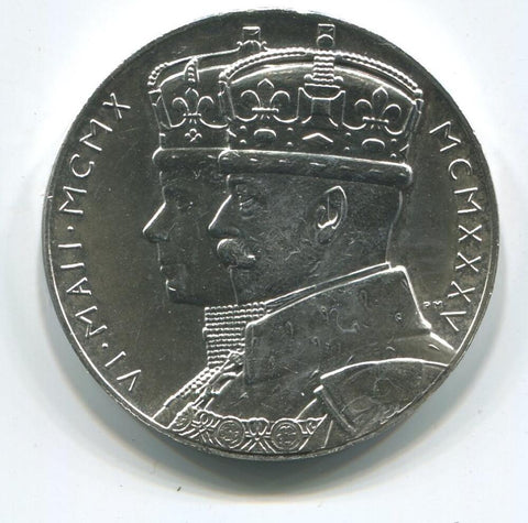 1935 Great Britain 5 Jubilee Silver Medal. RAW Image 1