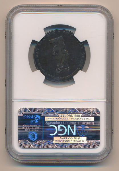 1790s G.B. D&H 1039B 1/2 P Middlesex-Political Payable At London. NGC VF20 brown Image 2