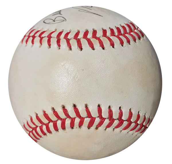Vic Raschi Single Signed Baseball. Official American League, MacPhail. PSA Image 3