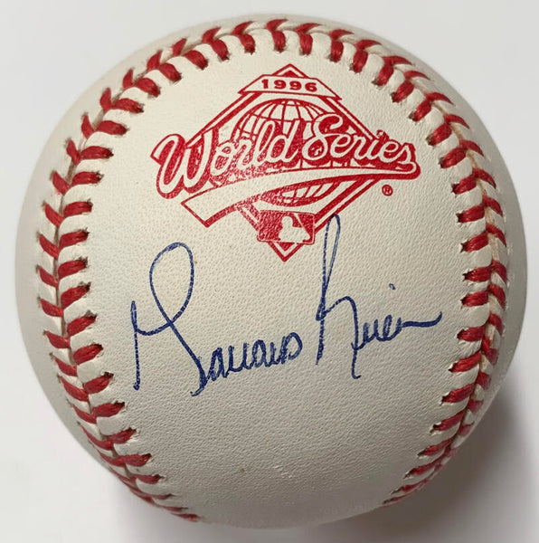 Mariano Rivera Signed Official 1996 World Series Baseball. Early Rookie Auto. PSA Image 1