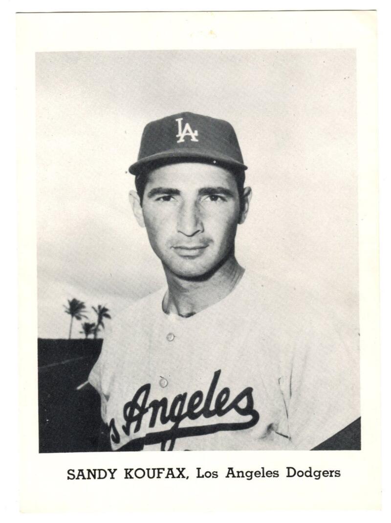 Sandy Koufax 1960s Original Photograph Jay Publishing LA Dodgers 7x5 in  Image 1