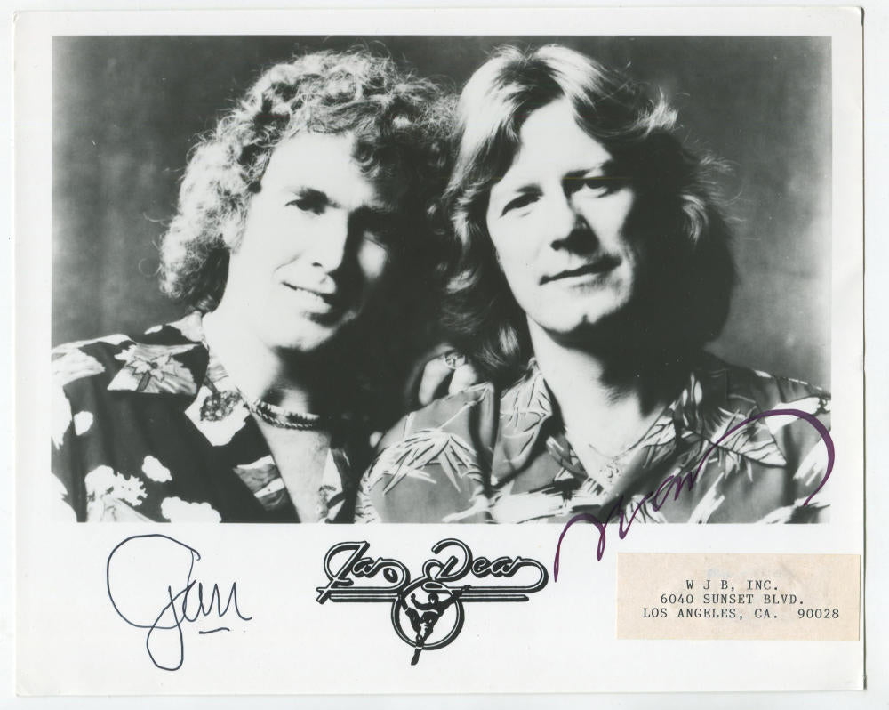 Jan and Dean Signed 8x10 Photograph. JSA. Image 1