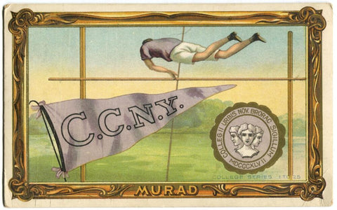 1910-11 City College New York #5 T6 Murad Tobacco Prem. Large Series Type 1 Image 1