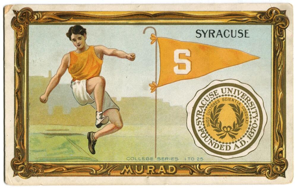 1910-11 Syracuse #14 T6 Murad Tobacco Premium Large College Series Type 1  Image 1