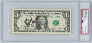 Tom Seaver Signed $1 Dollar Bill Autograph. Auto PSA Image 1