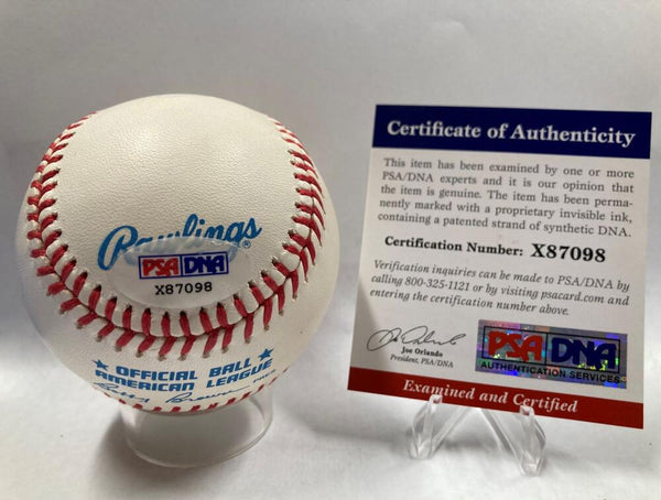 Phillip Francis Rizzuto Single Signed Baseball. PSA Image 3