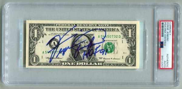 Fergie Jenkins Signed $1 Dollar Bill Autograph. Auto PSA Image 1