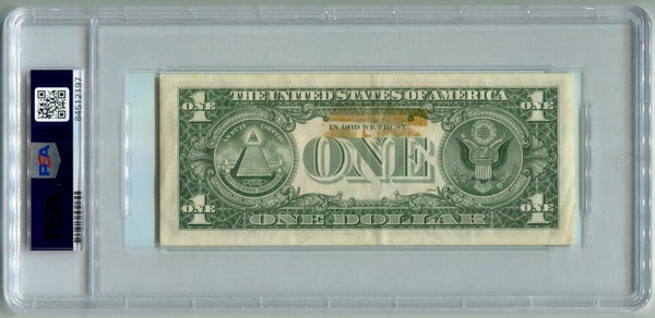 Gaylord Perry Signed $1 Dollar Bill Autograph. Auto PSA Image 2