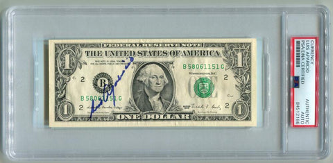 Luis Aparicio Signed $1 Dollar Bill Autograph. Auto PSA Image 1