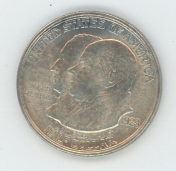 1923 S Monroe Commemorative Half Dollar. RAW Image 1