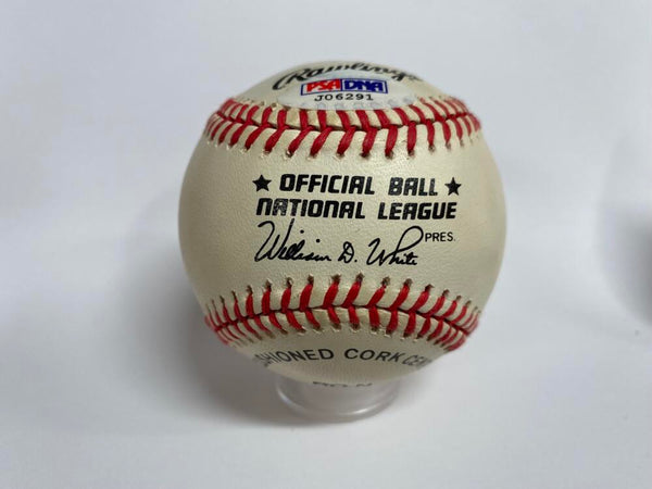 Billy Loes Single Signed Baseball. Brooklyn Dodgers World Champion. PSA Auto Image 2