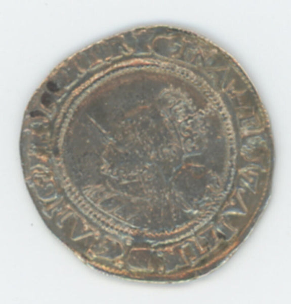 1568 England 6 Pence Silver. Elizabeth 1st. RAW Image 2