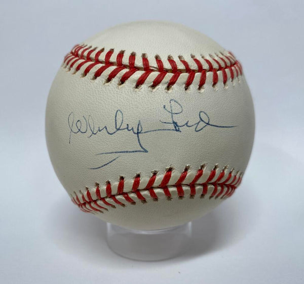 Whitey Ford Single Signed Baseball. PSA Image 1
