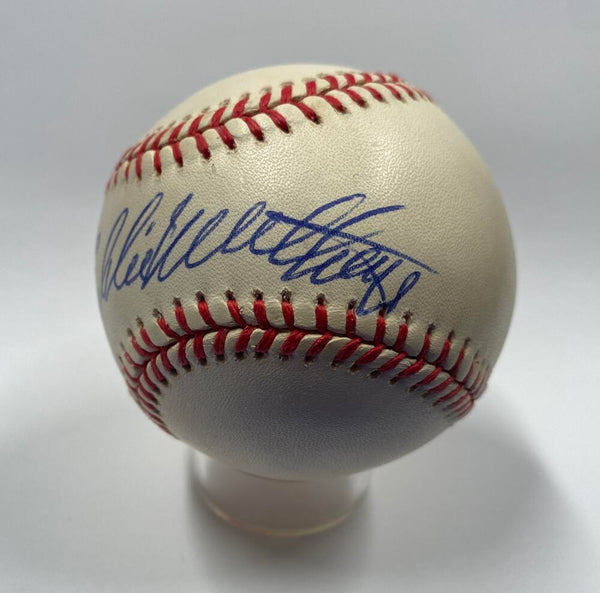 Eddie Mathews Single Signed Baseball. JSA Image 3