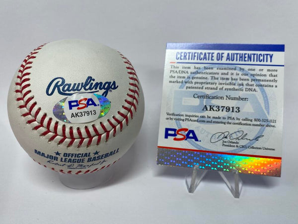 Dellin Betances Single Signed Baseball. PSA Image 3