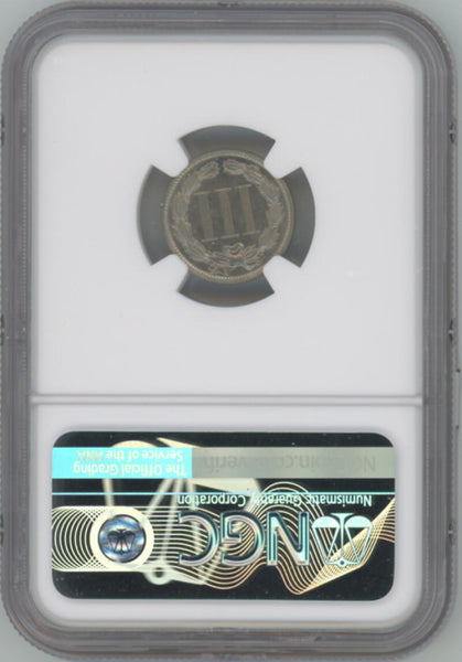 1882 Proof 3 Cent Nickel. NGC PF66 Image 2