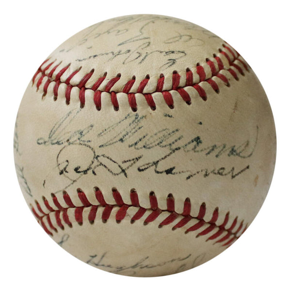 1949 Boston Red Sox Team Signed Baseball, 21 Signatures. PSA Image 1