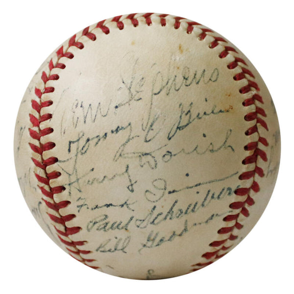 1949 Boston Red Sox Team Signed Baseball, 21 Signatures. PSA Image 3