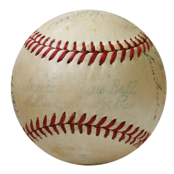 1949 Boston Red Sox Team Signed Baseball, 21 Signatures. PSA Image 6