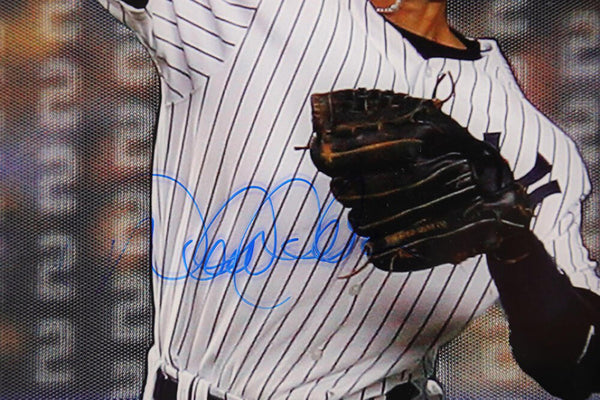 Derek Jeter Signed 20x24 3D Photo, Jump Throw Autograph. NY Yankees. Steiner Image 2