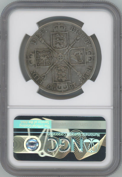 1890 Great Britain 4 Shilling. NGC F12 Image 2