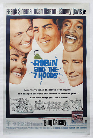 Robin and The 7 Hoods Original One Sheet Movie Poster. 1964. Linen Backed Image 1