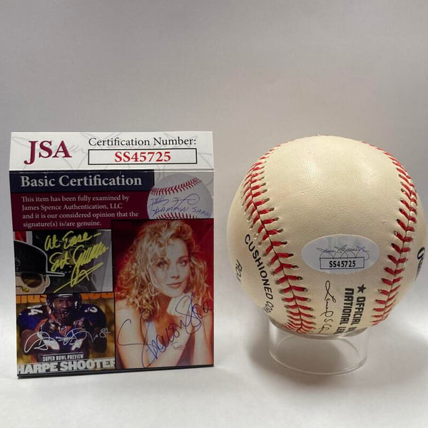 Burt Reynolds Rare Single Signed Baseball. JSA Image 3