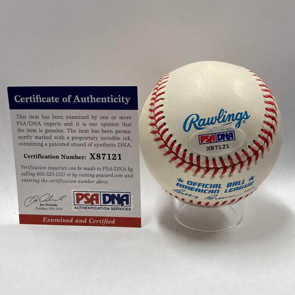Tony "Pedro" Oliva Single Signed Full Name Inscription Baseball. PSA Image 3