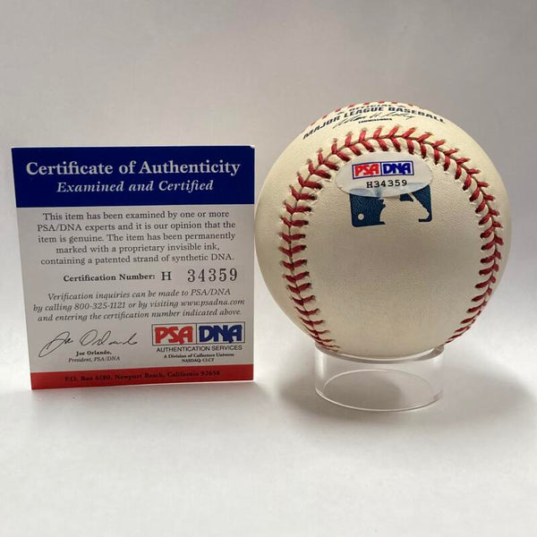 Mariano Rivera Single Signed Late 90's Style Signature Baseball. PSA Image 3