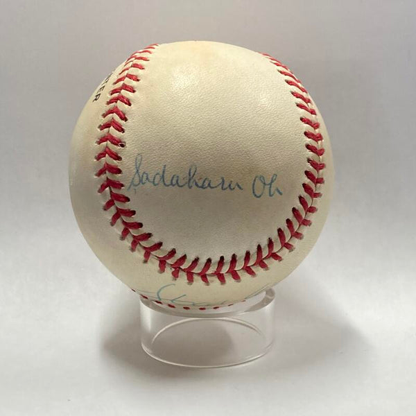 Hank Aaron and Sadaharu Oh Multi-Signed Baseball. PSA Image 2