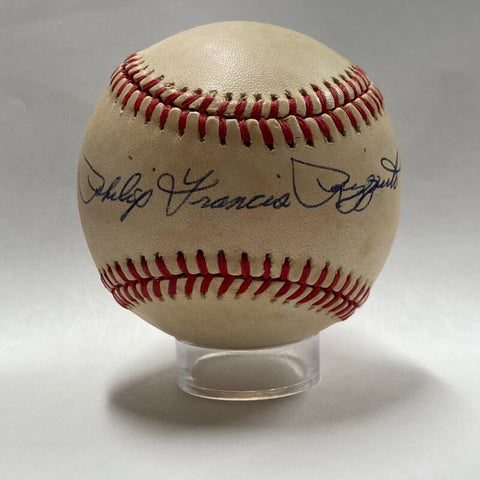 Phil Rizzuto Single-Signed Full-Name Inscription Baseball. Auto PSA AH25022 Image 1