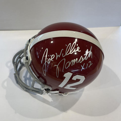 Joe Willie Namath Signed Inscribed Full Name #12 Mini Helmet. Auto PSA Image 1