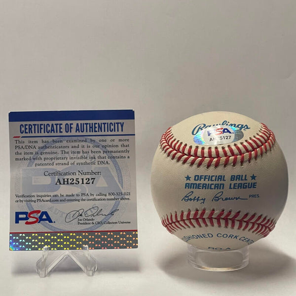 Johnny Vander Meer Single Signed Baseball. Auto PSA Image 4