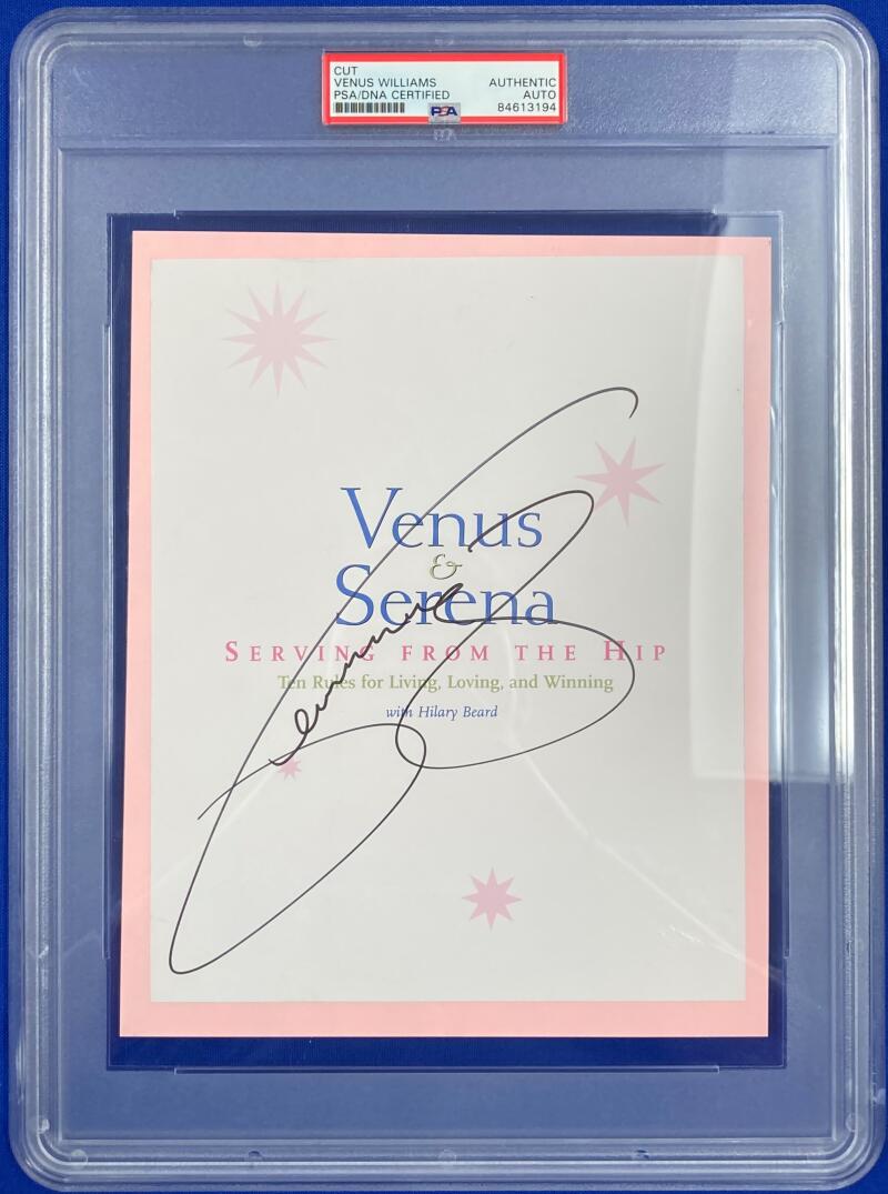 Venus Williams Signed Autograph. Auto PSA Image 1