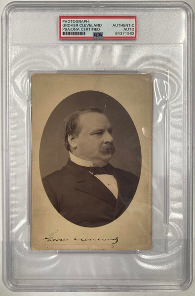 Grover Cleveland Rare Signed Cabinet Photograph. Auto PSA Image 3