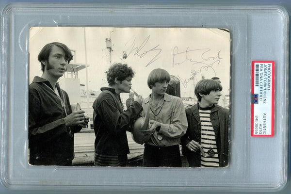 Davy Jones, Peter Tork, Micky Dolenz Multi-Signed The Monkees Photo. Auto PSA/DNA Image 1