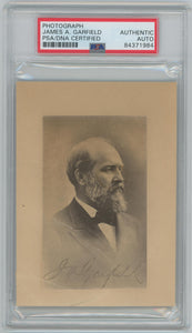 James A. Garfield Rare Signed Photograph. PSA/DNA Auto Image 1