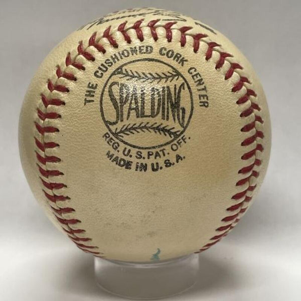 Whitey Lockman 1950 Vintage Official Single-Signed Spalding Baseball. Auto PSA Image 2