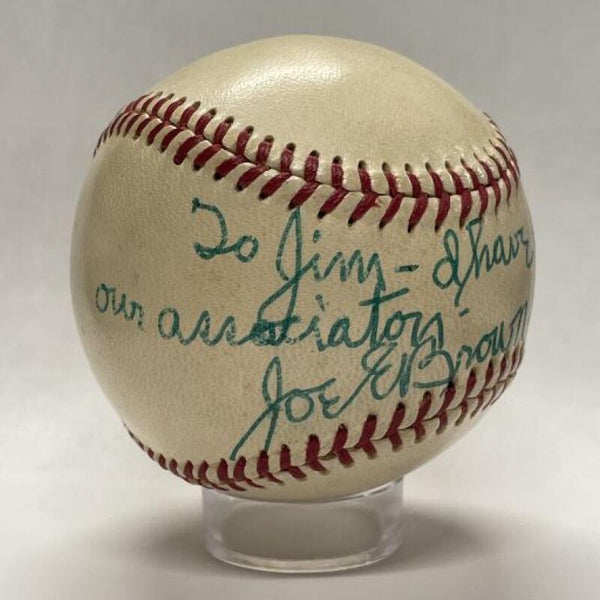 Joe E. Brown Official Vintage 1950s Signed and Inscribed NL Ball. Auto PSA Image 2