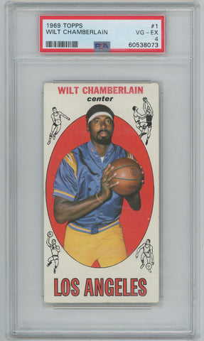1969 Topps Wilt Chamberlain #1. PSA 4  Image 1