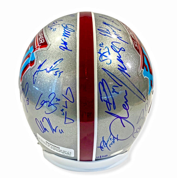 Rare NY Giants Super Bowl XLII Champs Team Signed Helmet 34 Sigs. LE /20. Steiner Image 3