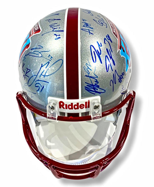 Rare NY Giants Super Bowl XLII Champs Team Signed Helmet 34 Sigs. LE /20. Steiner Image 4