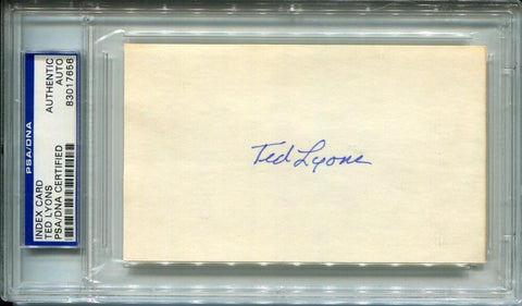 Ted Lyons Signed Cut Card. Auto Authentic PSA CS Image 1