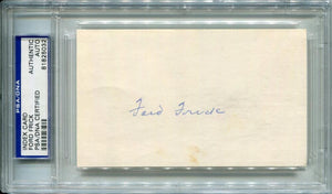 Ford Frick Signed Cut Card. Auto Authentic PSA CS Image 1