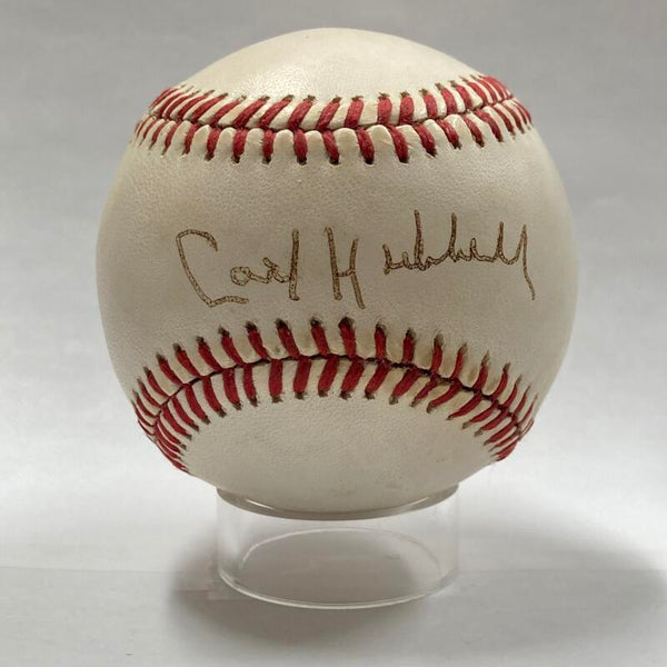 Carl Hubbell Single Signed Baseball. Auto JSA Image 1