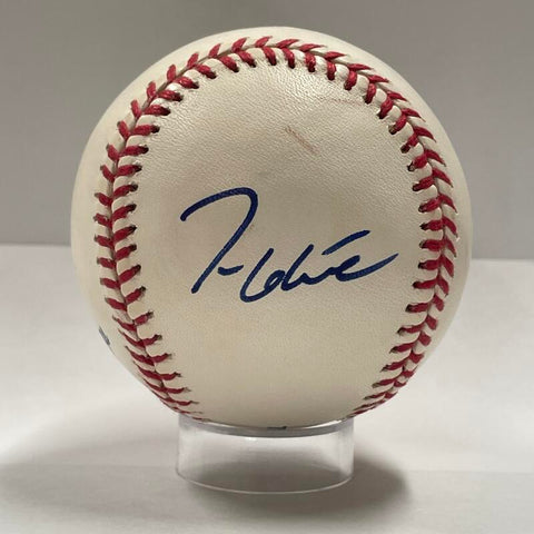Tom Glavine Single Signed Baseball. Auto JSA Image 1