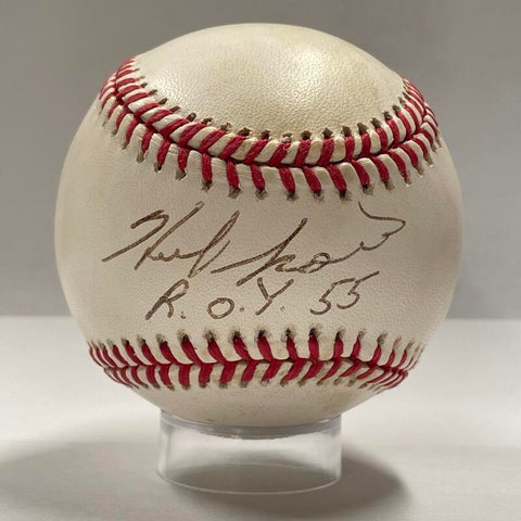 Herb Score ROY '53 Signed Baseball Auto JSA Image 1