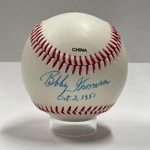 Bobby Thomson Single Signed Baseball Auto JSA Image 1