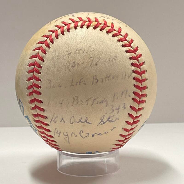 George Kell Signed Inscribed Stats Jackie Robinson 50th Anniversary Ball . Auto JSA Image 2