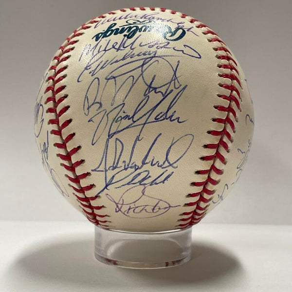 2002 New York Yankees Team Signed Baseball, 28 Signatures. PSA AH00340 Image 2